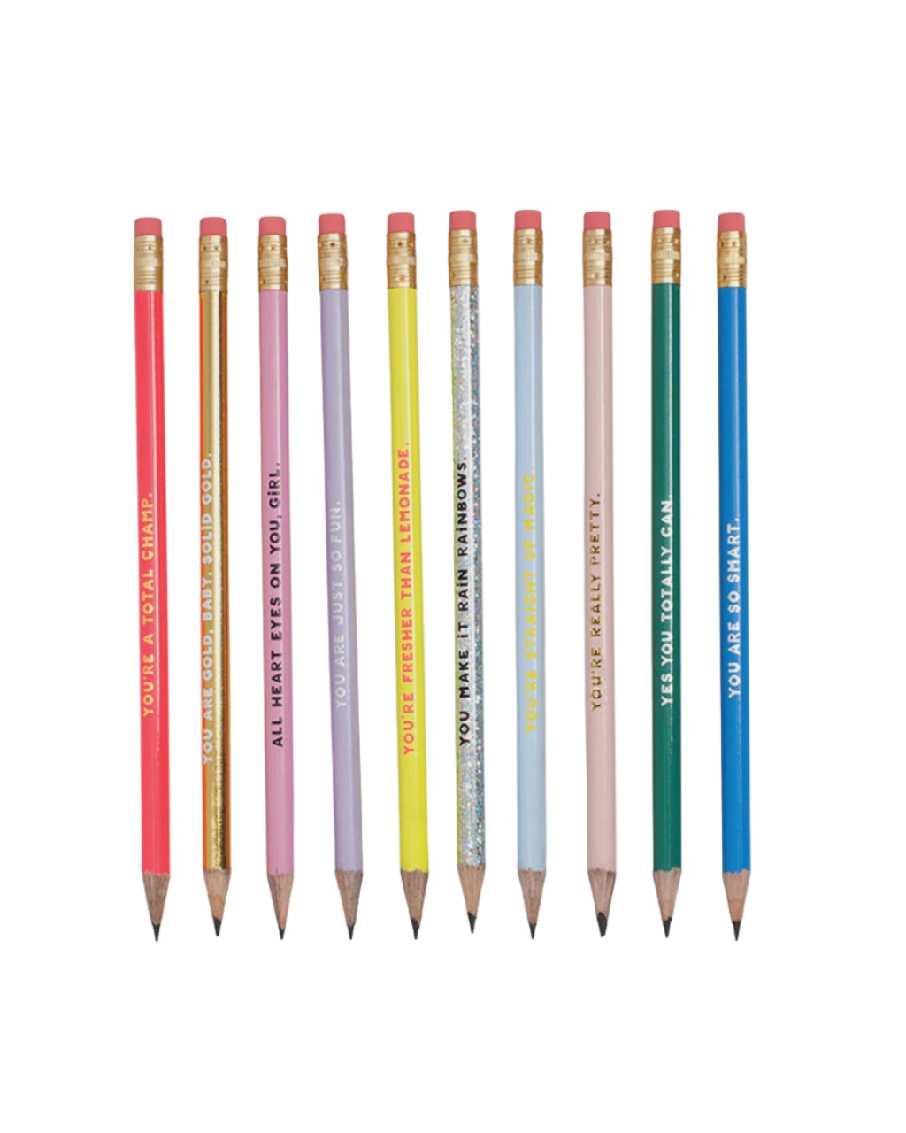 Compliment Pencil Set - Assorted Set of 10