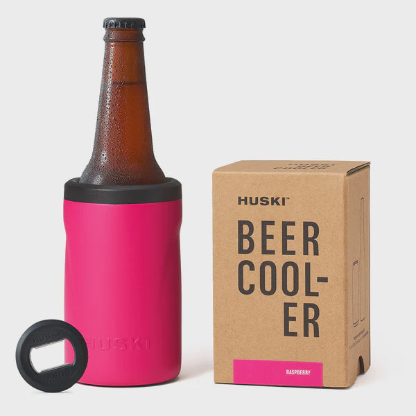 Insulated Beer Cooler - Raspberry