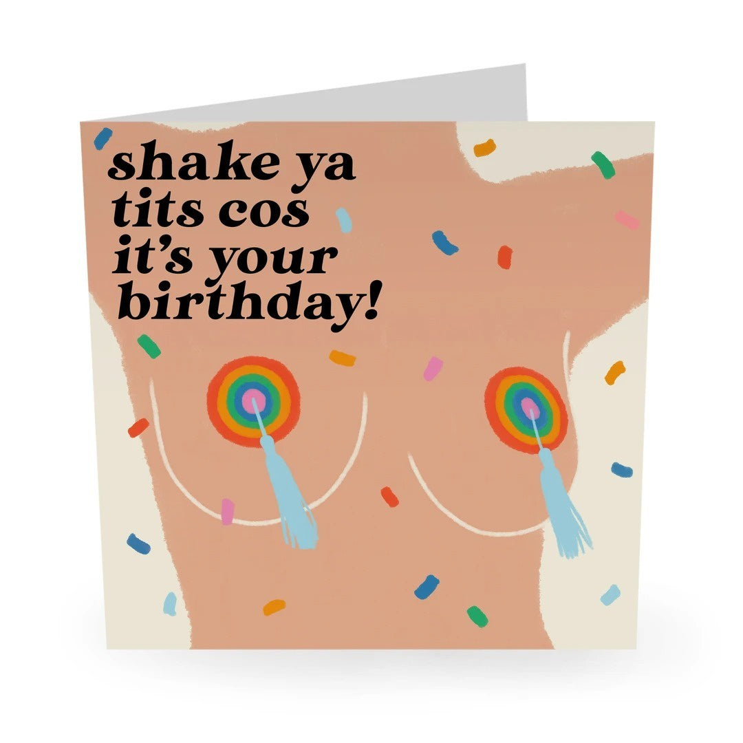 Shake Ya Tits Card