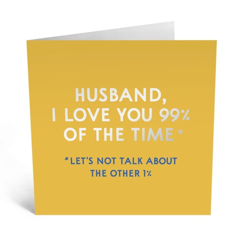 Husband 99% Card