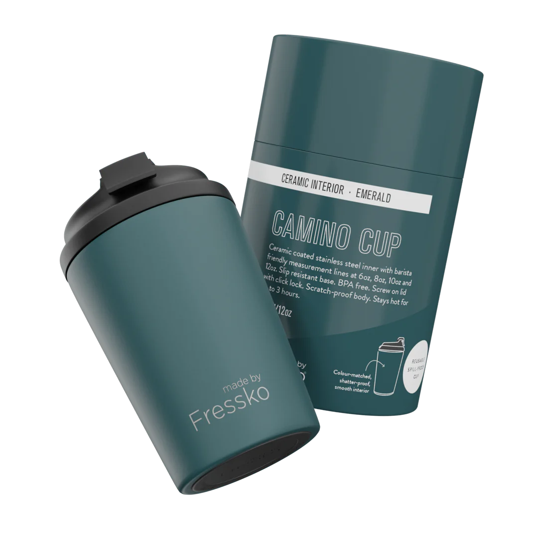 Camino Cup Ceramic 12oz - Emerald