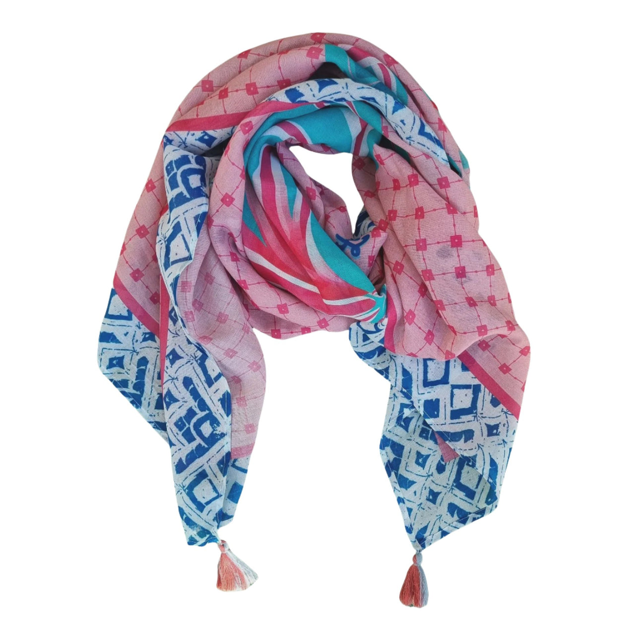 Pure Cotton Scarf -  Rough Pink