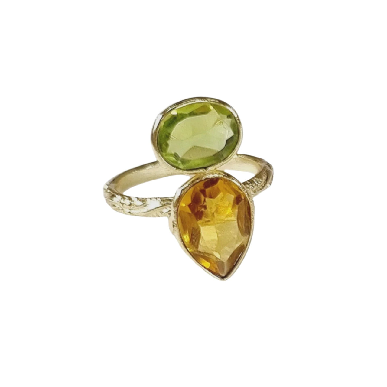 Aurora Gem Ring - Yellow Green