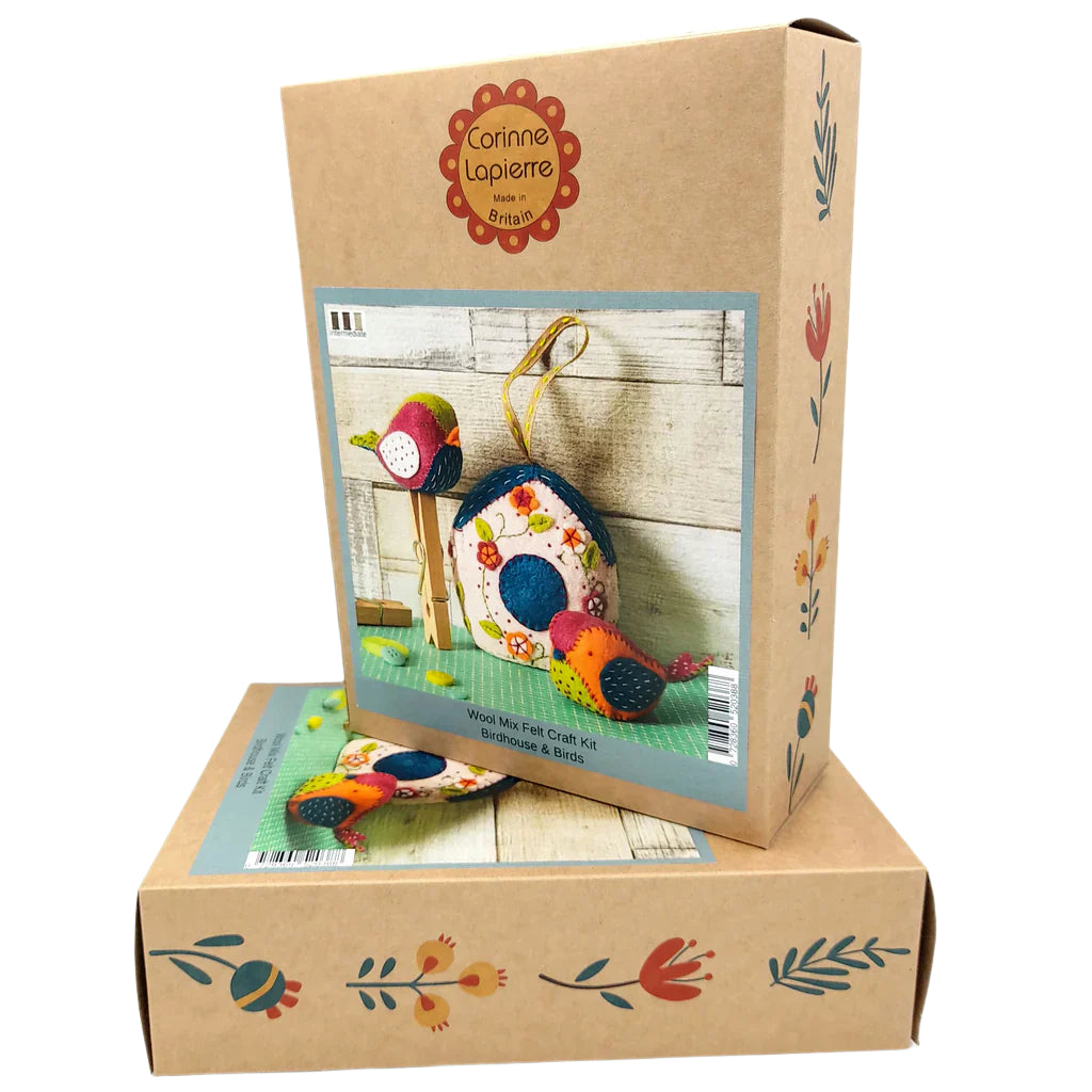 Felt Craft Kit - Birdhouse & Two Birds