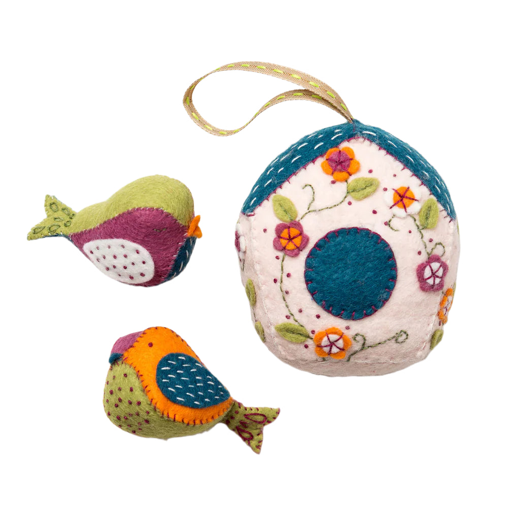 Felt Craft Kit - Birdhouse & Two Birds