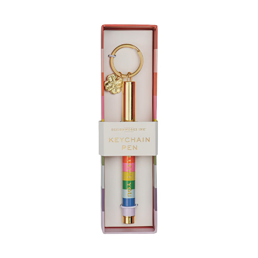 Keychain Pen with Charm - Lucky You