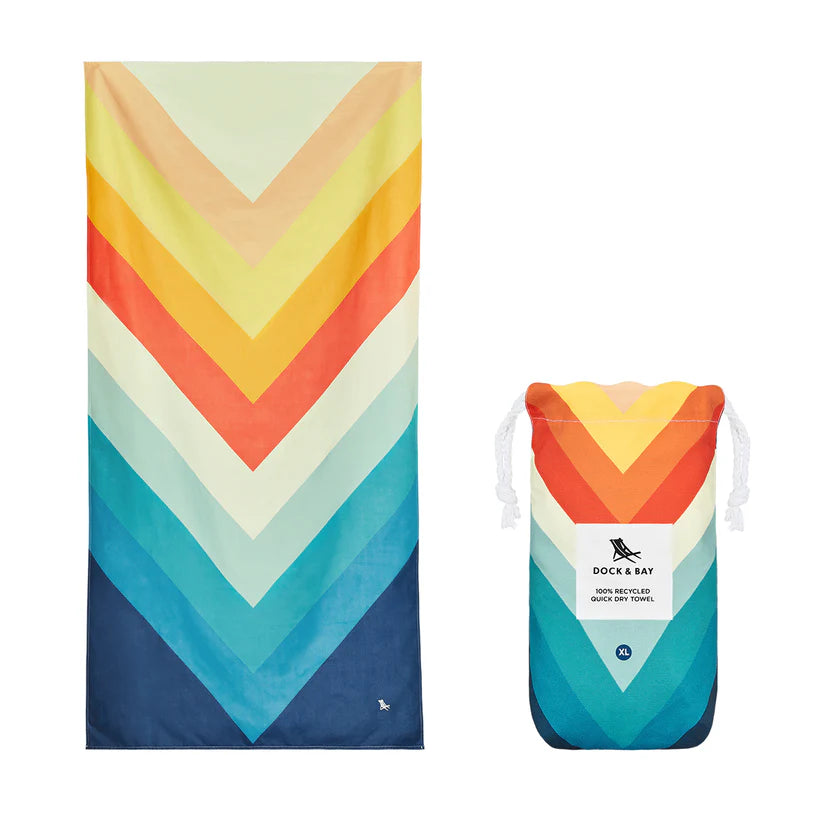 Dock & Bay Beach Towel XL - Chevron Chic