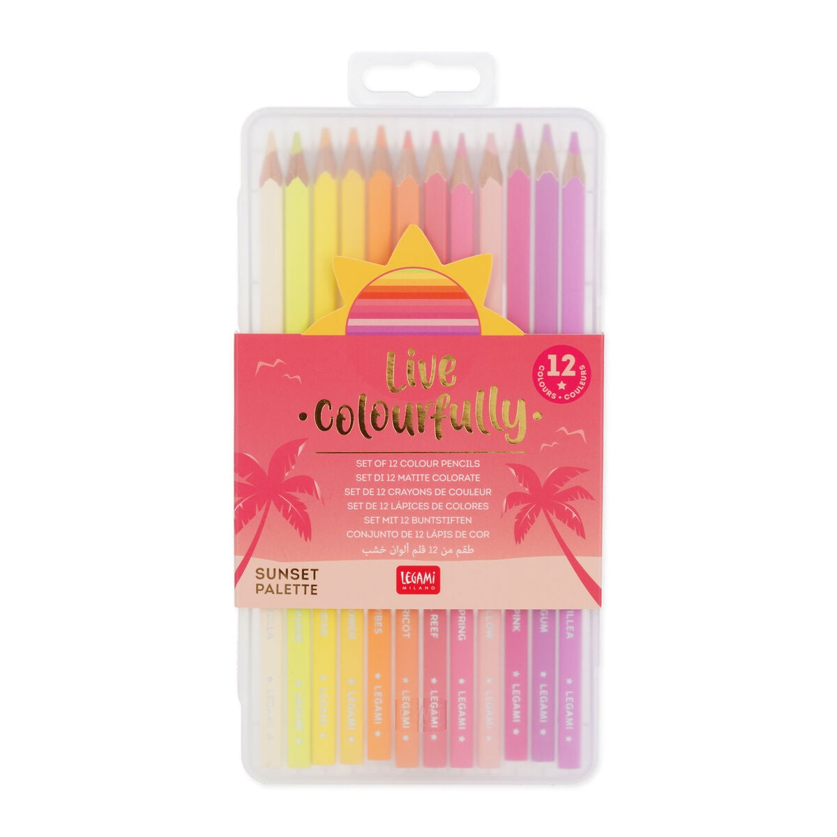 Live Colourfully Set of 12 Pencils