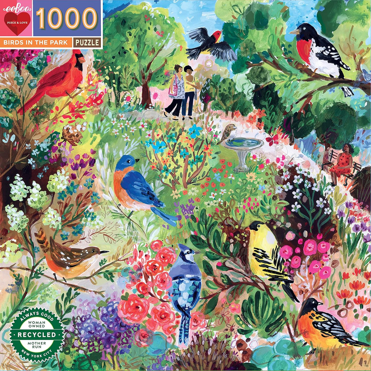 1000pc Puzzle - Birds In The Park