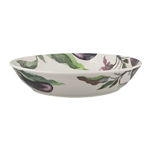 Pasta Bowl Medium - Aubergine & Flowers