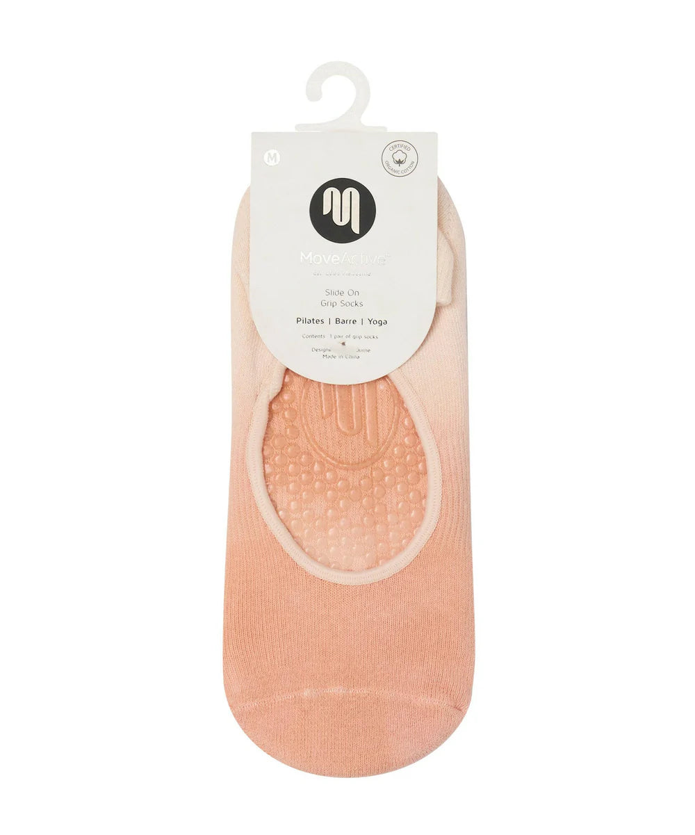 Slide On Grip Socks - Fade Coral