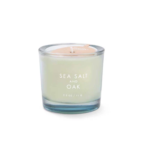 Botany 2oz Sky Votive Glass Candle - Sea Salt & Oak