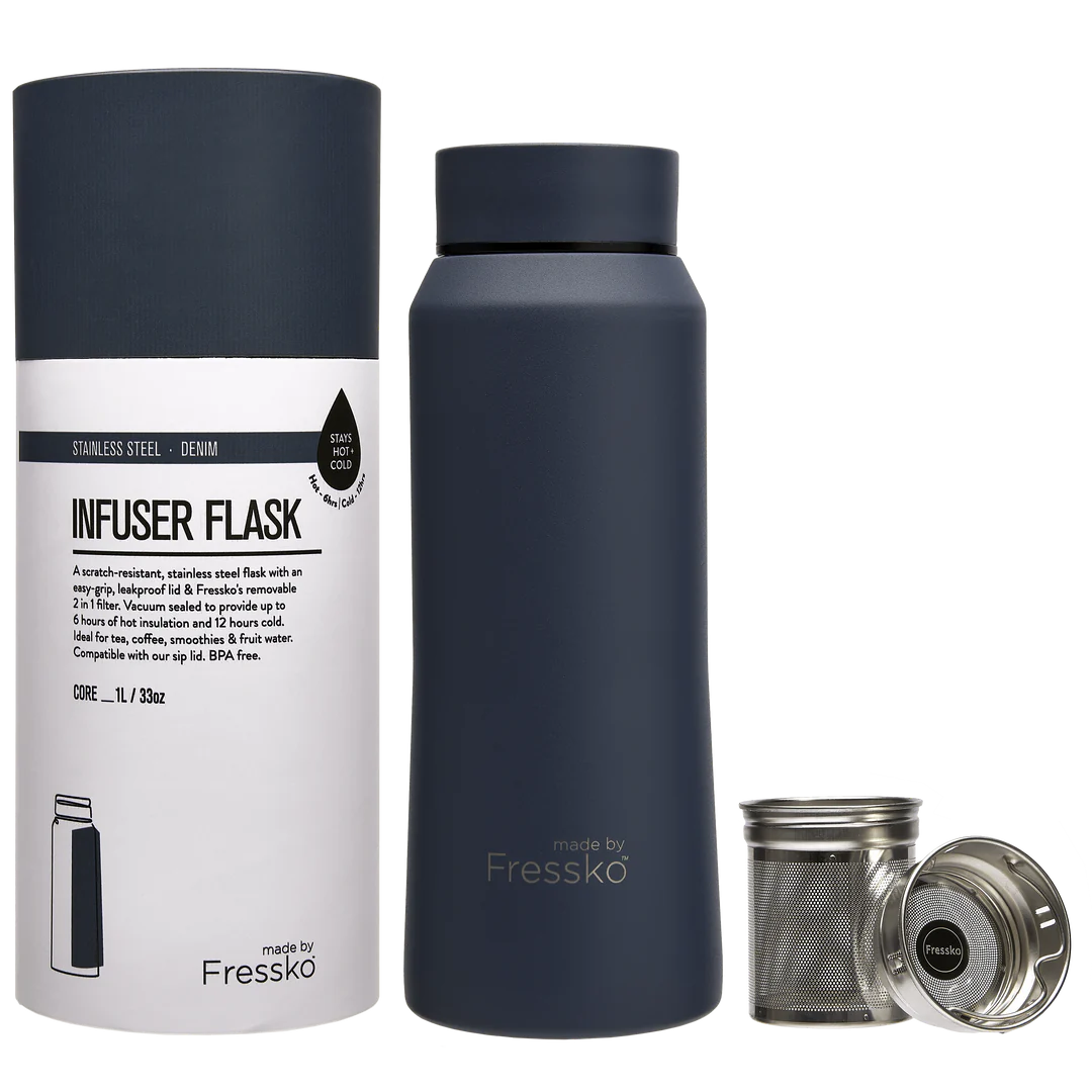 Core Infuser Flask 1L - Denim