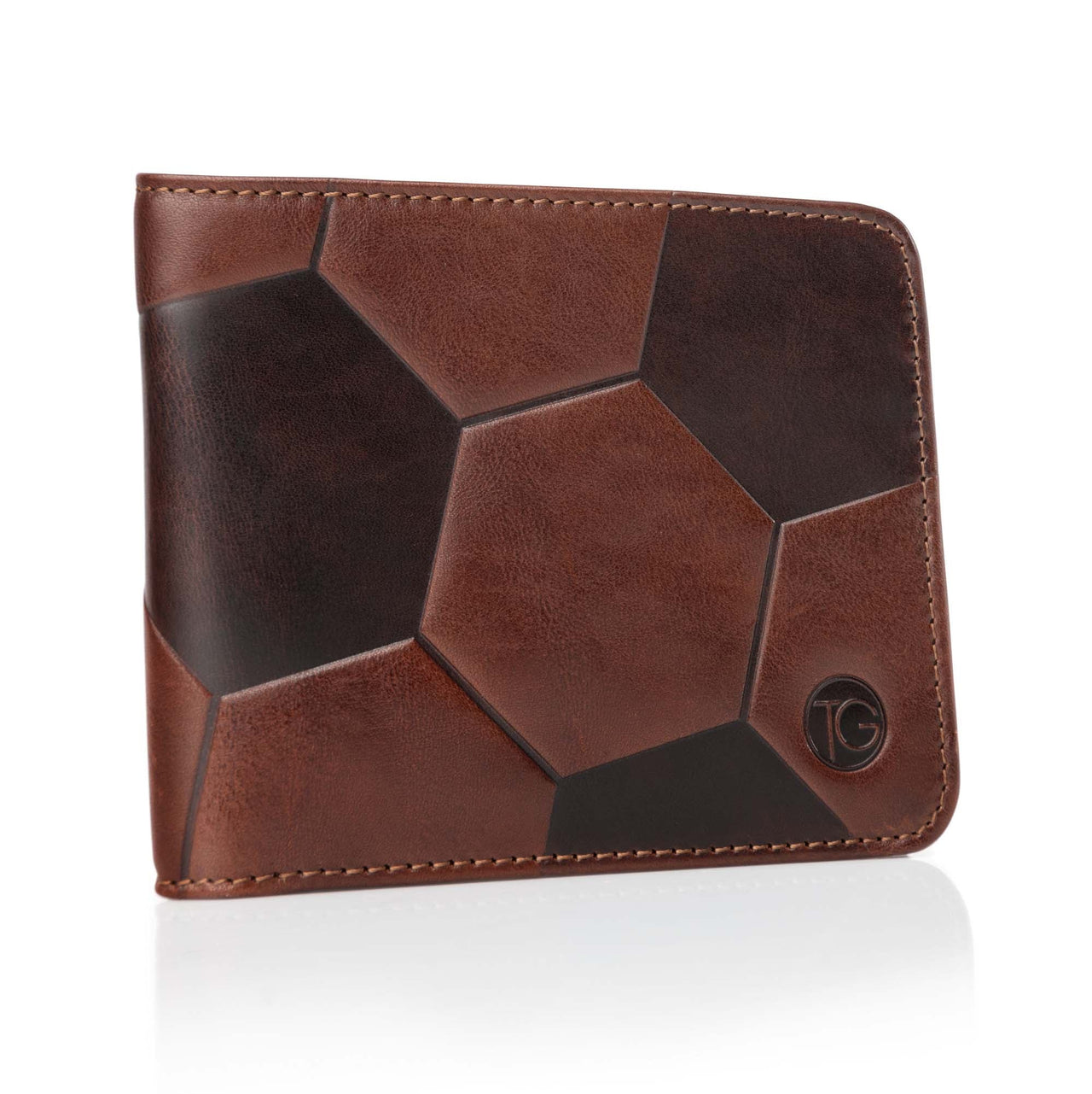 The Striker Football Wallet - Dark Brown