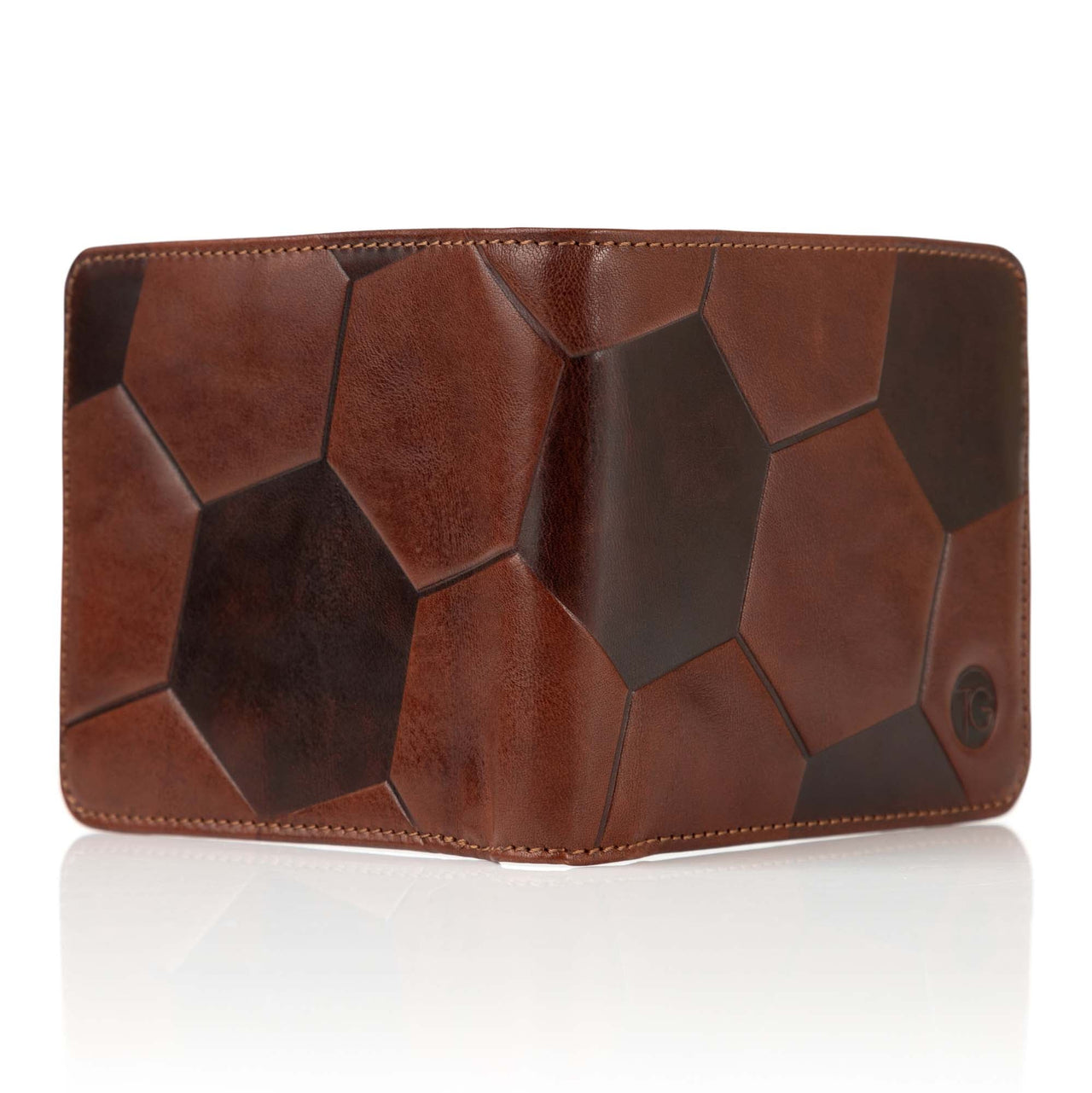 The Striker Football Wallet - Dark Brown