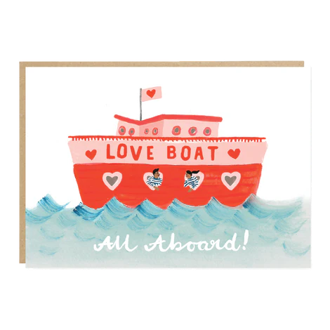 Love Boat All Aboard Card - Sandra