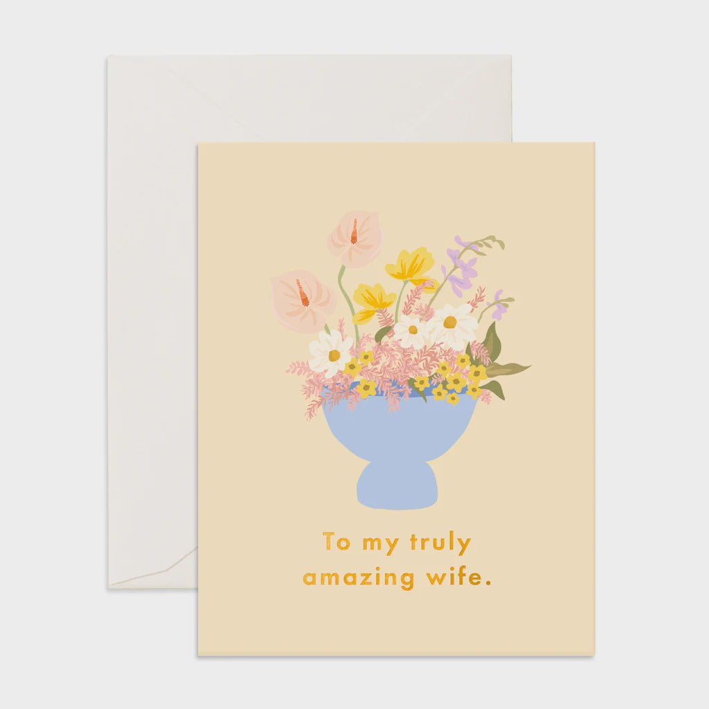 Truly Amazing Wife Greeting Card