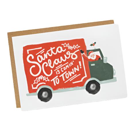 Santa Claus is Coming to Town Van Card