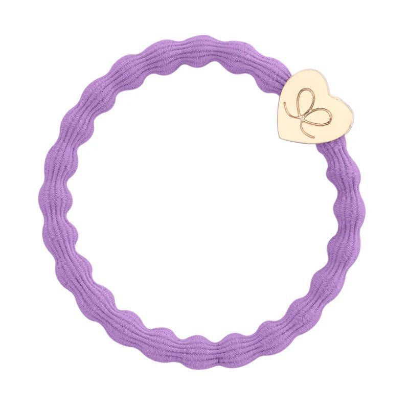 Lilac Bangle/Hair Band - Gold Heart