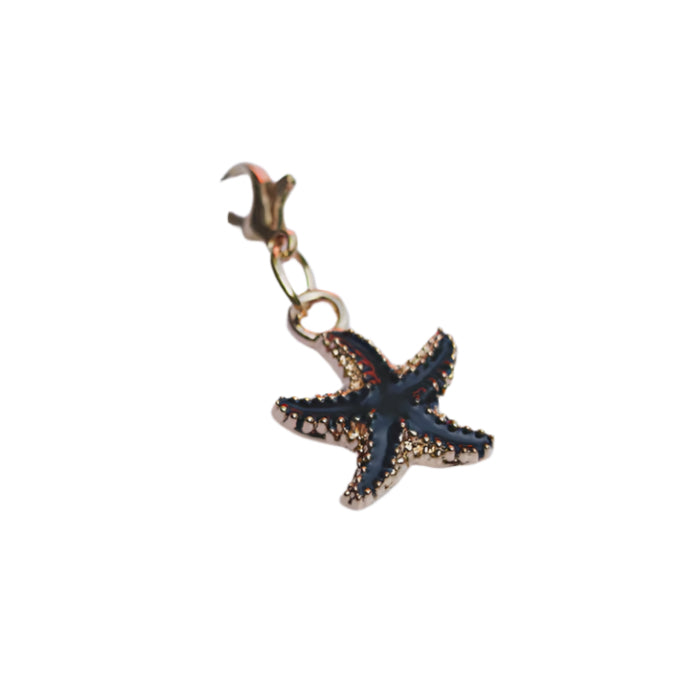 Hanging Charm - Starfish Black