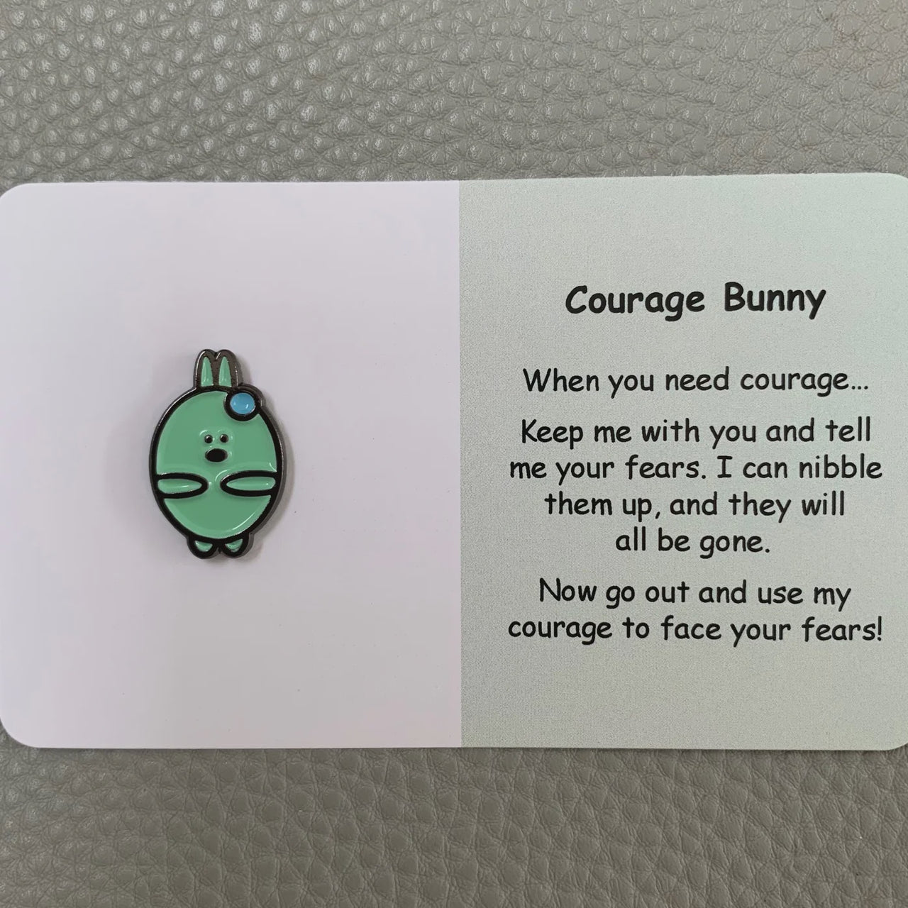 Little Joys Pin - Courage Bunny