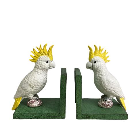 Cockatoo Bookends