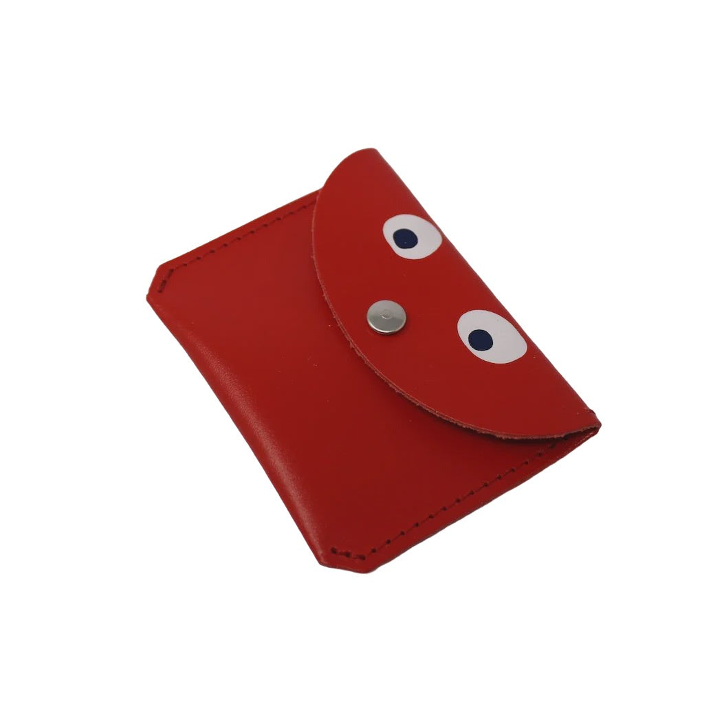 Mini Money Googly Eye Purse - Red