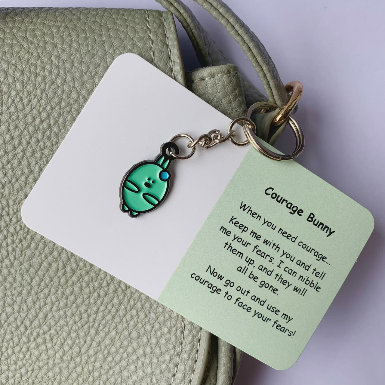 Little Joys Key Ring - Courage Bunny