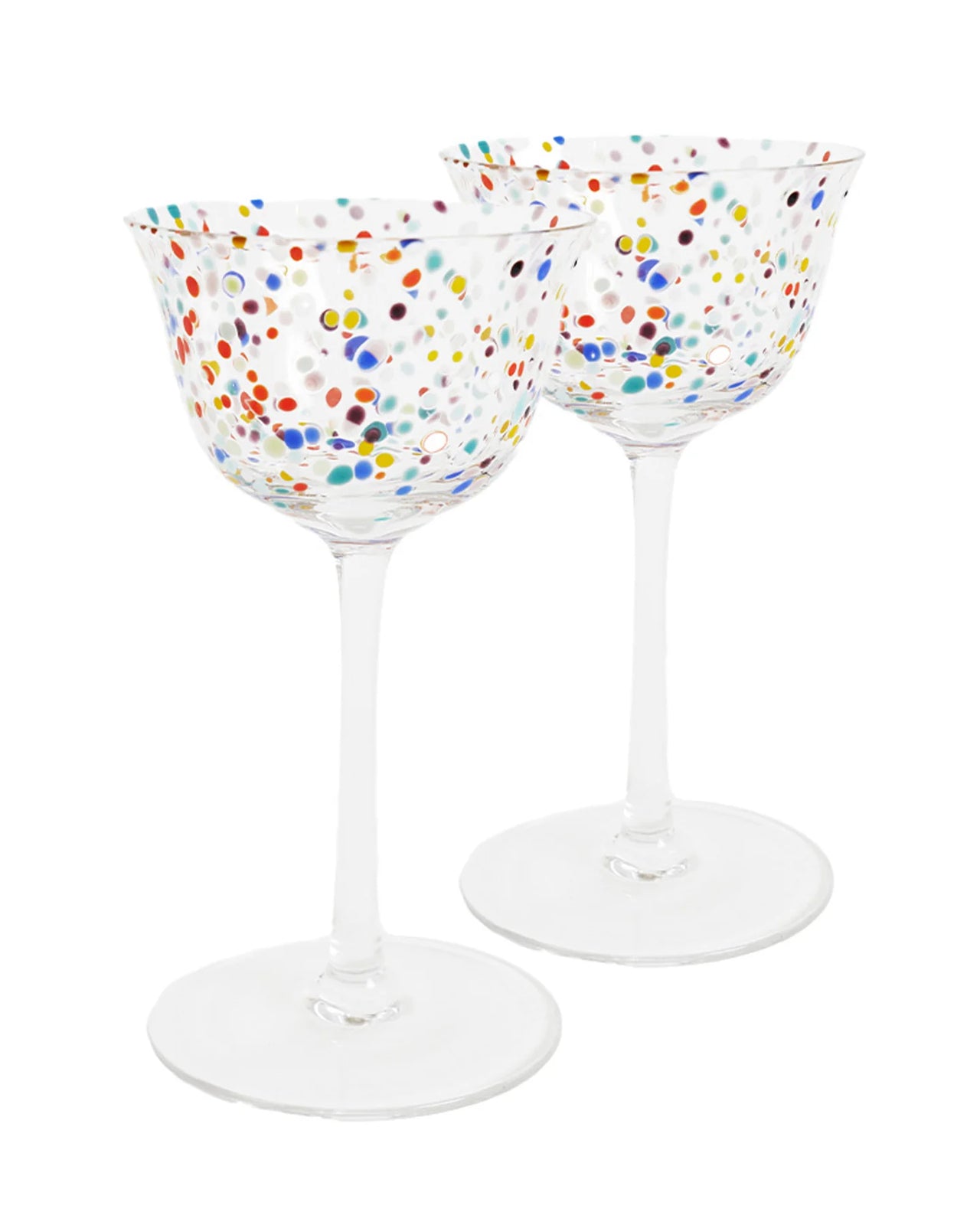 Speckle Coupe Glass - Set of 2