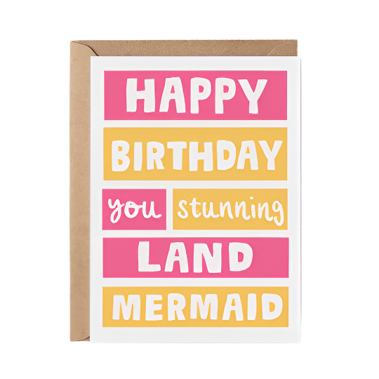 Stunning Land Mermaid Card