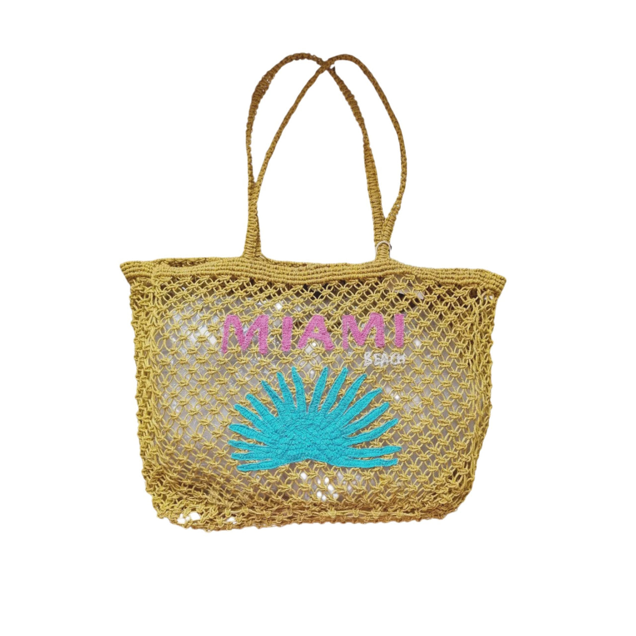 Jute Tote Bag - Miami