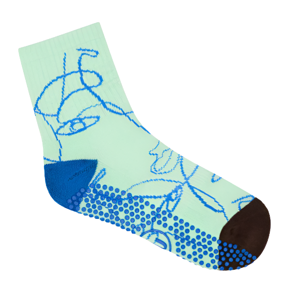 Crew Grip Socks - Mint Abstract