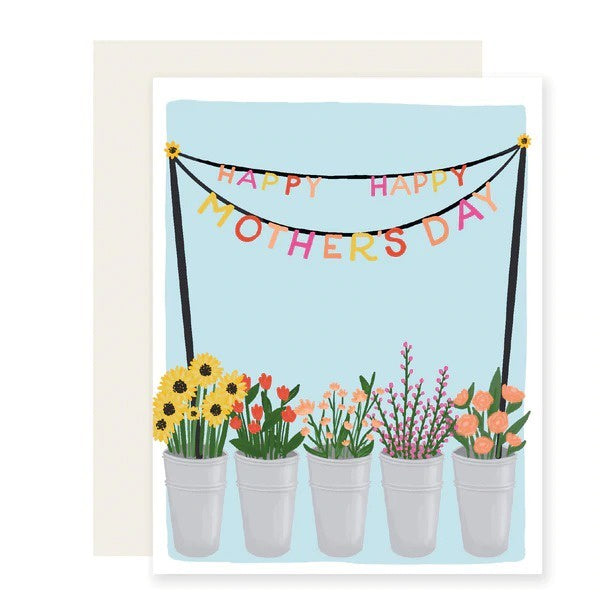 Mother's Day Flower Banner Card