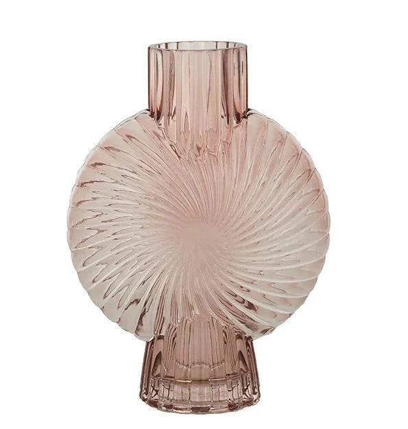 Mirit Glass Vase 18.5x25cm Peach