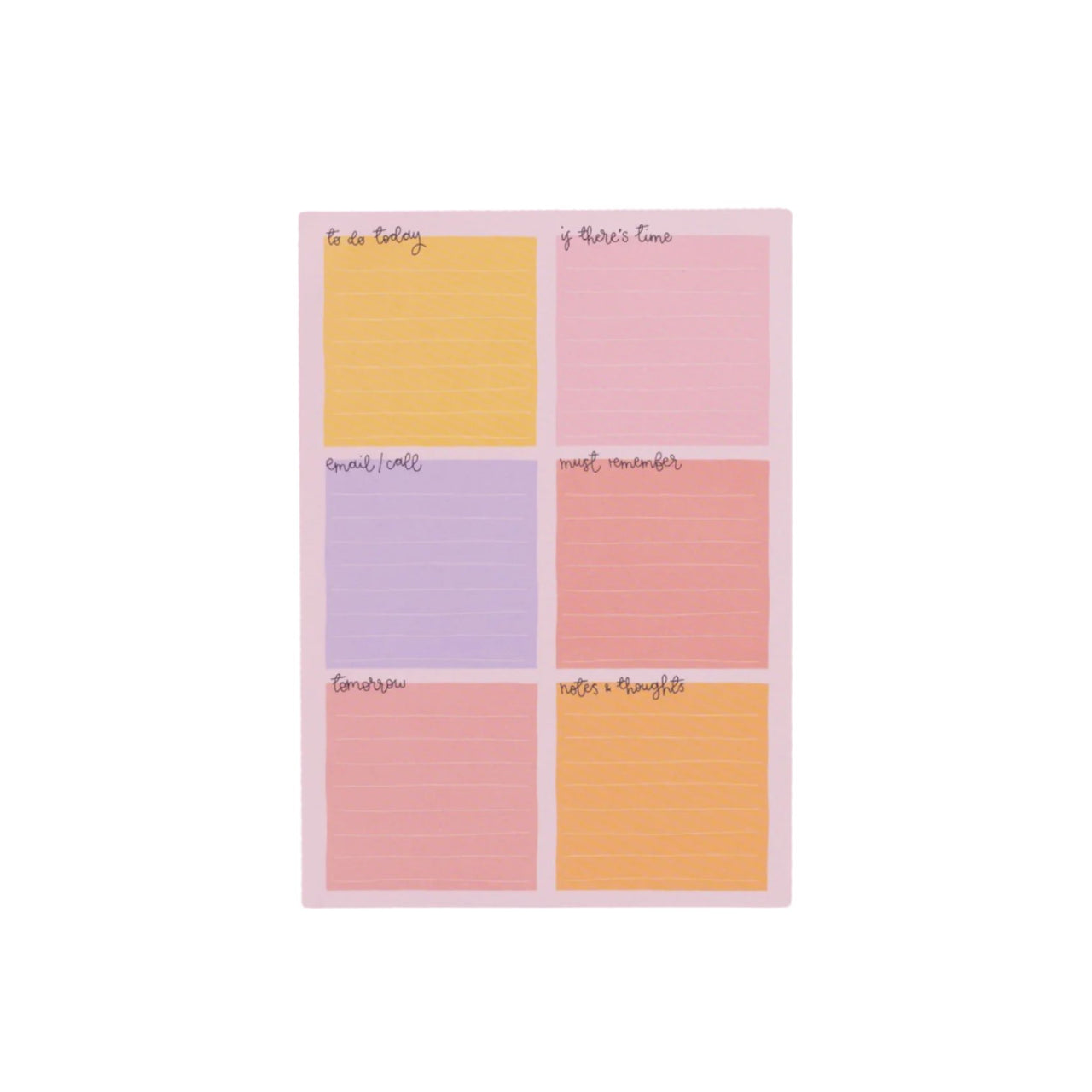 A5 Notepad - Daily Planner- Candy