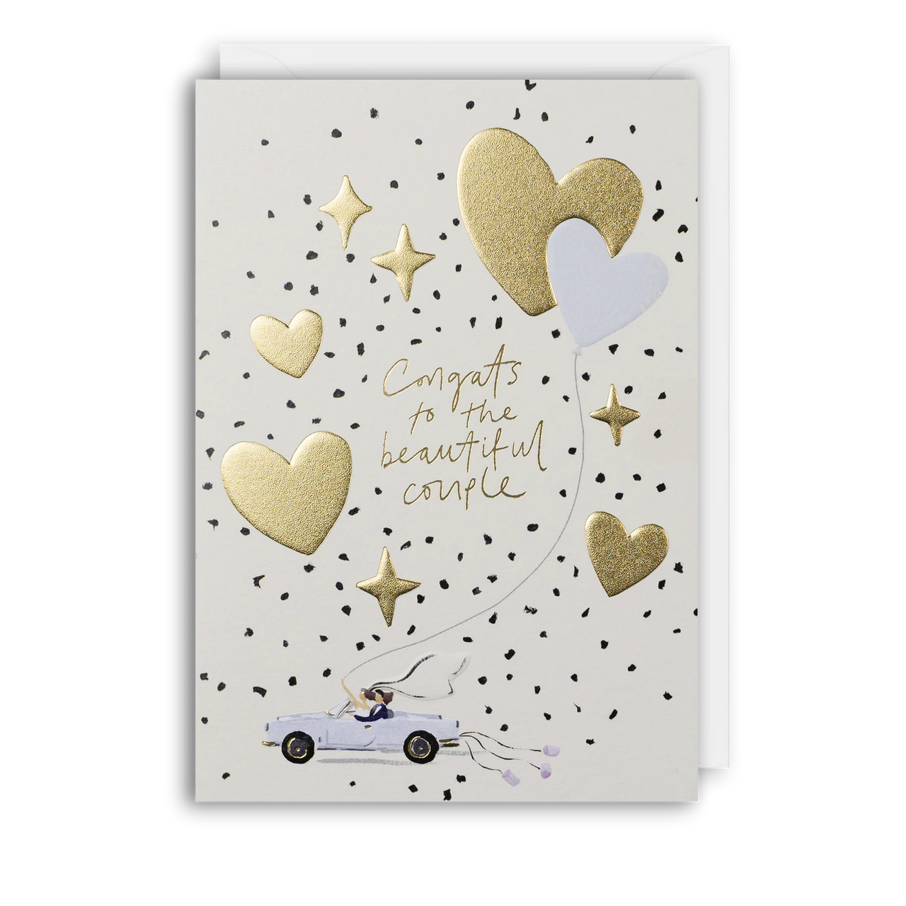 Congrats To The Beautiful Couple Wedding Card