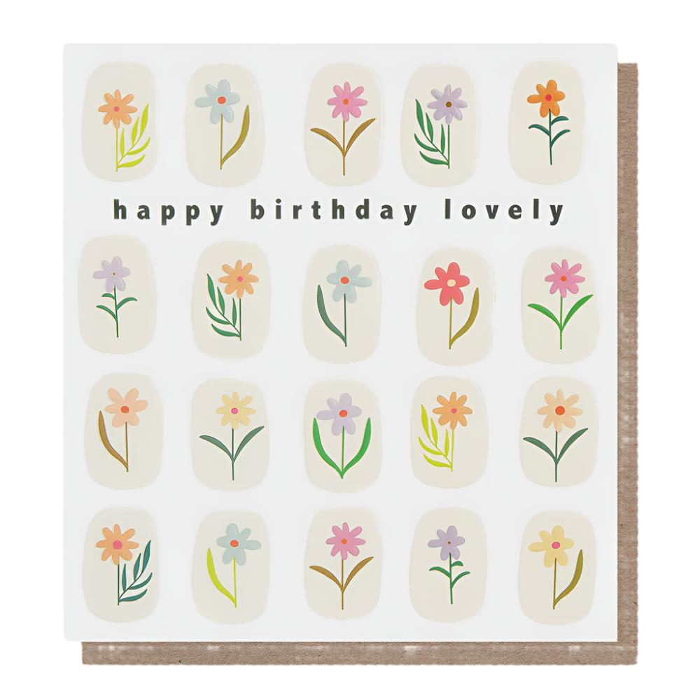 Happy Birthday Lovely Floral Card