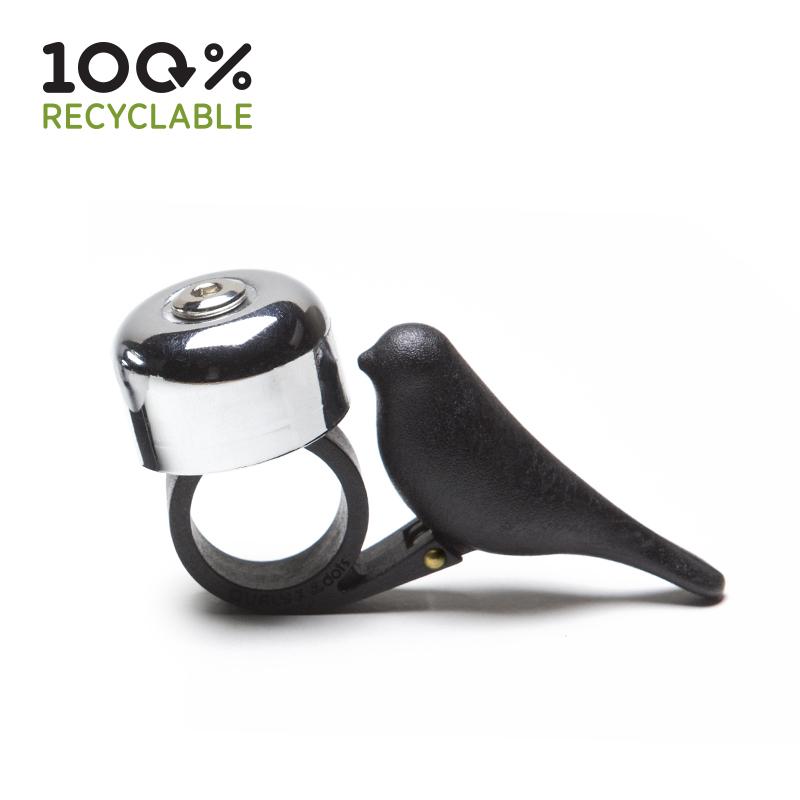 Bird Bike Bell - Black