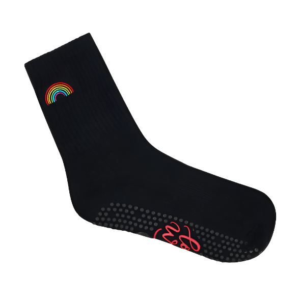 Crew Grip Socks - Rainbow Black