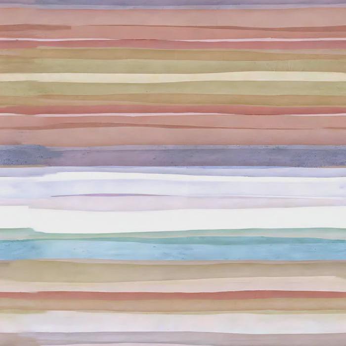 Modal Silk Scarf - Multicolour Stripe