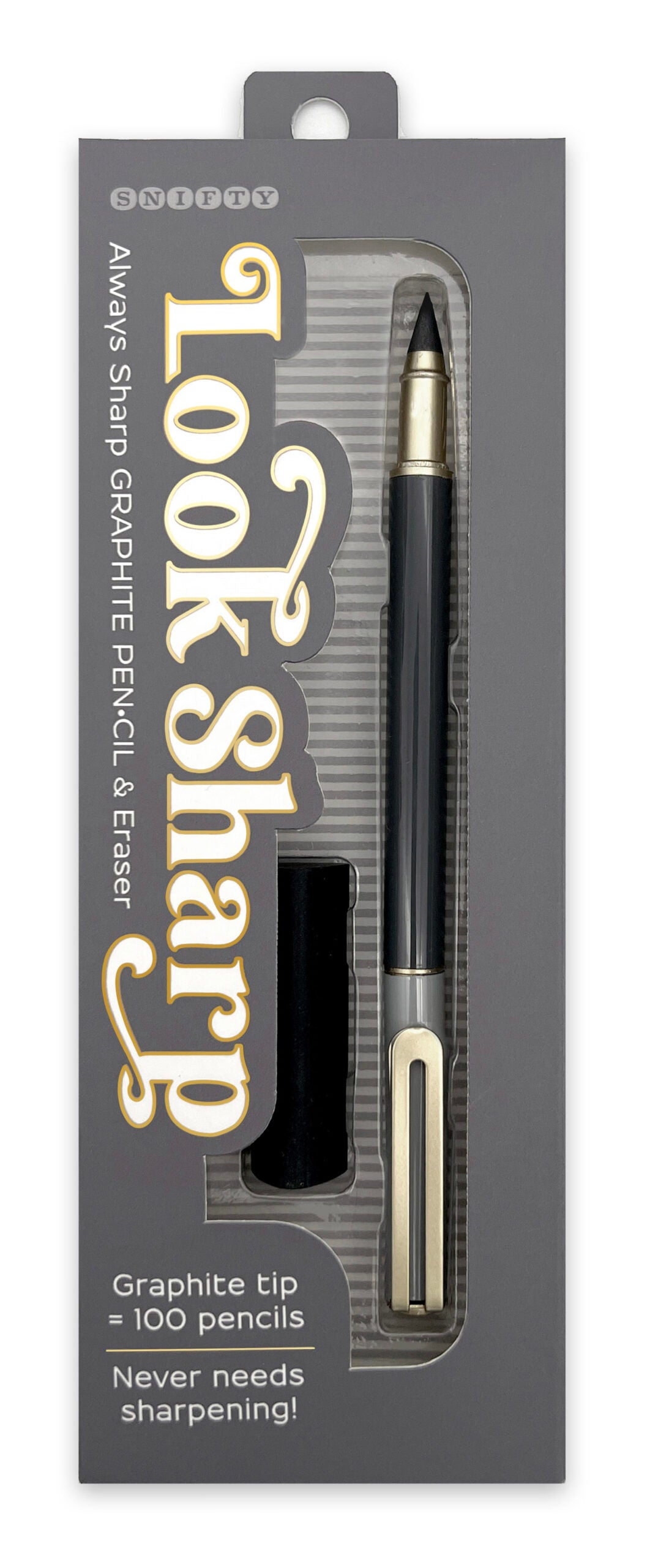 Look Sharp Graphite Pencil - Grey