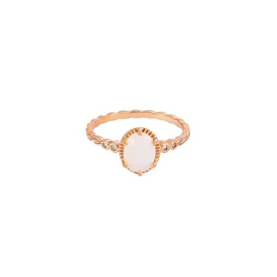 Rose Gold Opal Claw Ring