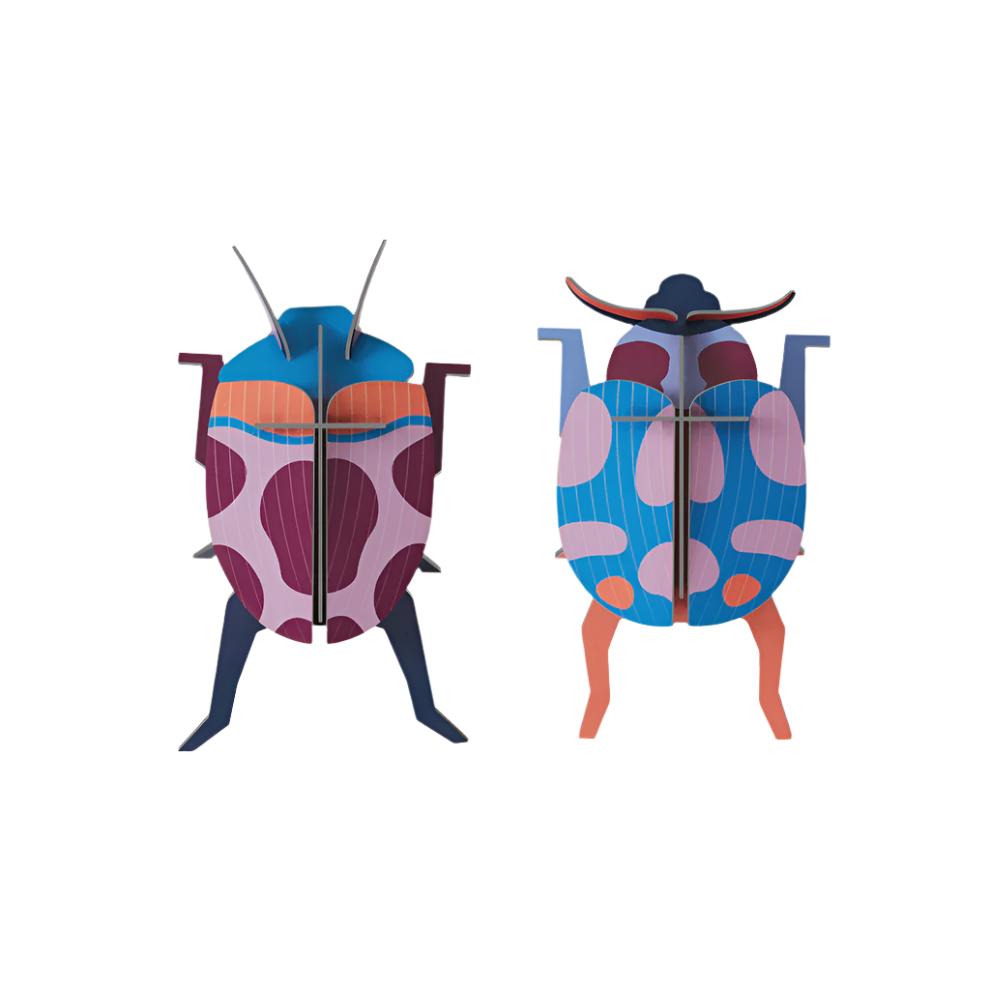 Cardboard Wall Art Small Duo - Coccinelle Couple