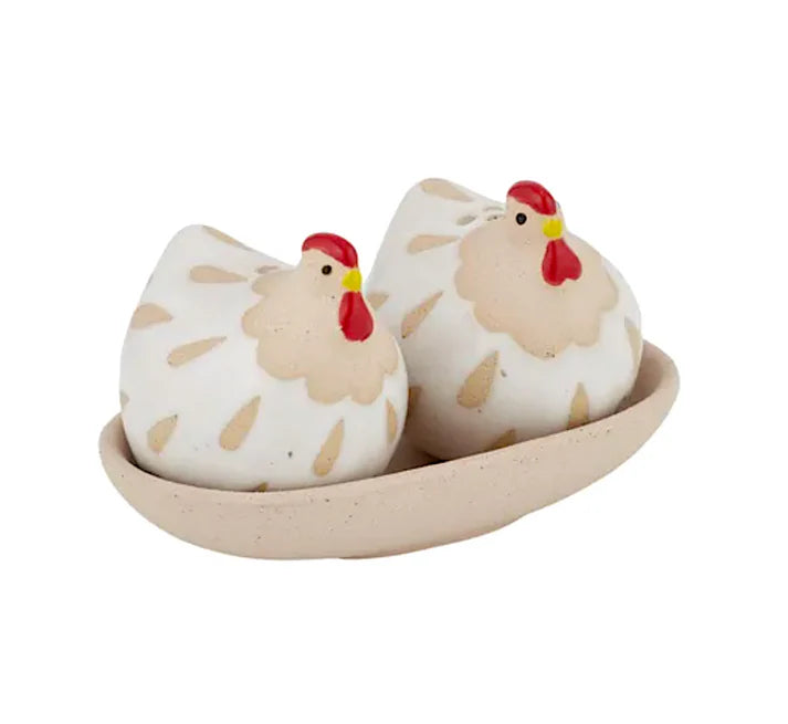 Charlie Chook Ceramic Salt & Pepper Shakers