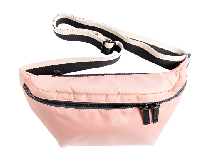 Pink Padded Cross Body Bum Bag