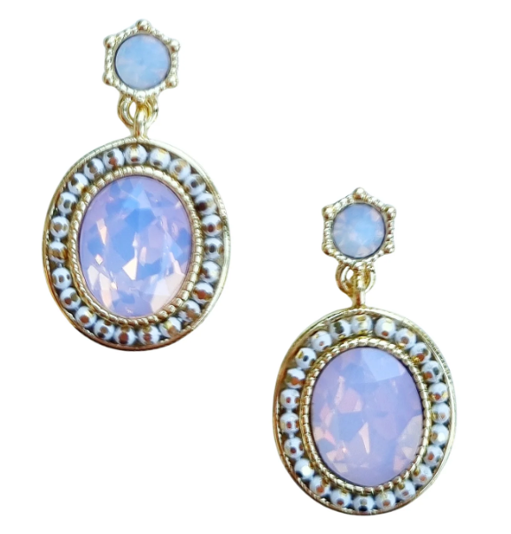 Caterina Gem Stud Earrings