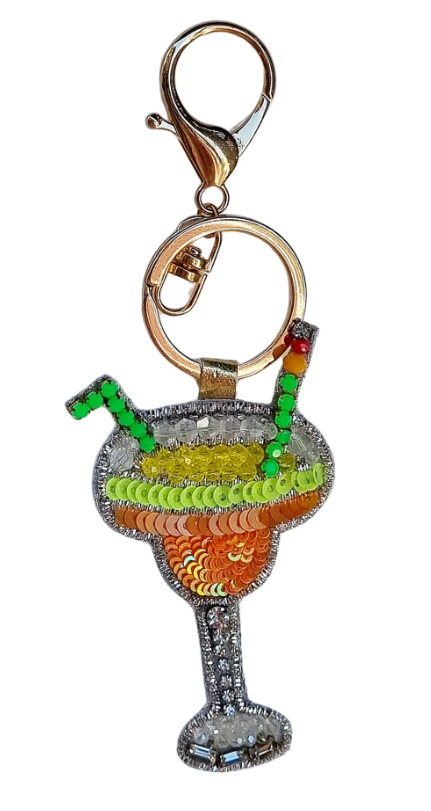 Beaded Keychain - Cocktail