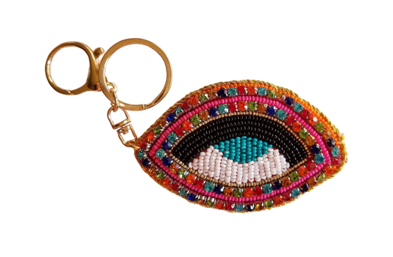 Beaded Keychain - Eye