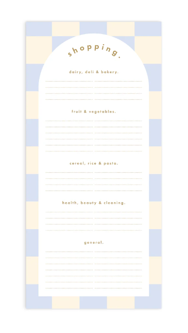 Powder Check DL Shopping List Magnet Notepad