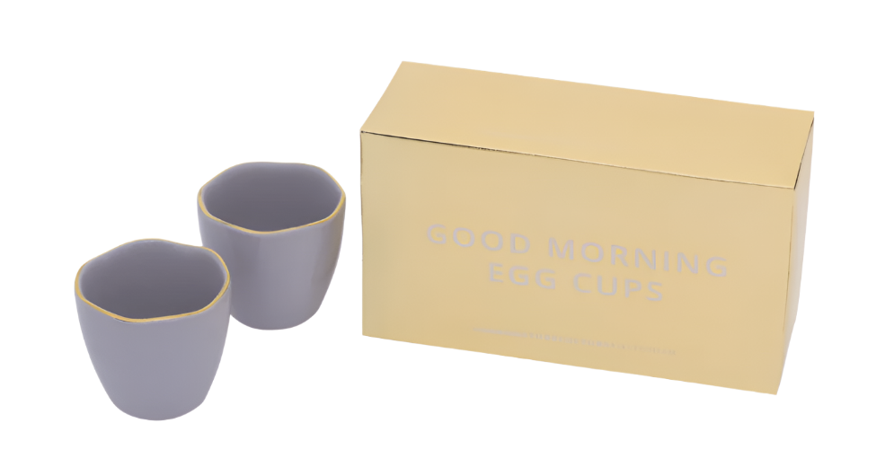 Good Morning Egg Cup Set of 2 - Lilac